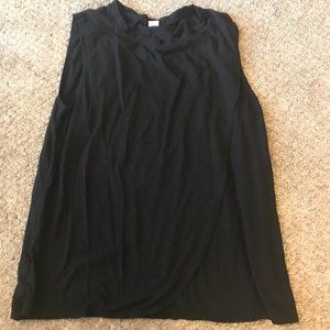 Old Navy Black High Neck Crossover Nursing Tank - Size XS/S